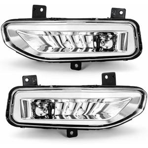LED Fog Lights for 2022-2025 Frontier S SV / 2017-2021 Rogue / 2020-2025 Versa Clear Lens Fog Lamps 1 Pair W/O Switch and Wiring Harness