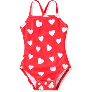 Aalizzwell Baby Girls Adjustable One Piece Swimsuit (18-24 Months, Red)