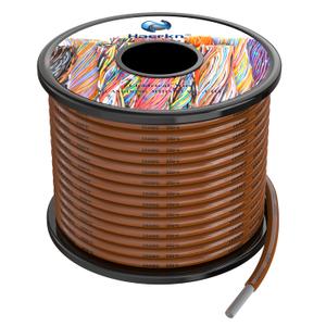 16awg Silicone Electrical Wire Cable 50ft Brown 16 Gauge Hookup Wires kit Stranded Tinned Copper Wire Flexible and Soft High Temperature Resistance