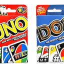 Mattel Toys, UNO Card Game and Mattel Games DOS Family Card Game, From the Makers of UNO, with 108 Cards, Makes a Great Game for 7 Year Olds and Up