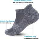 BERING Men's Athletic Running Ankle Socks Cushioned (6 Pairs)