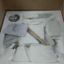 9-Light Gold Crystal Chandelier Contemporary 22'' Modern Semi Flush Mount Crystal Hanging Light Sparkling Decoration for Bedroom Entryway Living Dining Room Kitchen Island Hallway