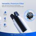 Waterdrop Plus WDP-F19C Replacement for GE RPWFE, RPWF (with CHIP) NSF 401 Refrigerator Water Filter, Compatible with GFE28GBLTS, GFE28GSKSS, PFE28KMKES, GFD28GYNFS, GFD28GBLTS, PWE23KYNFS