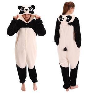 AILMQYJL Snug Fit Unisex Adult Onesie Pajamas, Flannel Panda Cosplay One Piece Halloween Costume hooded Sleepwear Homewear, XL