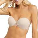 Maidenform Women's DreamWire Multi-Way Underwire Bra, Strapless 6-Way Convertible Bra (Beige), 32C
