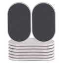 Reusable Large Furniture Movers Sliders for Carpet and Hardwood Floors-8 Pack 9-1/2" Oval Moving Pads Protector for Heavy Duty Sofa Bed Table Desk,Quickly and Easily Move Any Item, Beige