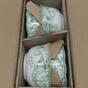 222 Fifth Adelaide Moss 16-Piece Porcelain Dinnerware Set  Service for 4, Plates, Bowls & Mugs, Hand-Applied Decal, Microwave & Dishwasher Safe, for Everyday Dining & Entertainment