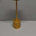 SAKRINGT 1 Pack Cordless Table Lamp Rechargeable, 5000mAh Battery Operated Portable Table Light,Dimming LED Table Lamp for Restaurant/Patio/Outdoor(Gold)