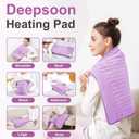 Heating Pad,Electric Heating Pads,Heating Pad for Back,Lavender,24x20 Inch | Heating Pads for Shoulder,Neck,Abdomen,Knee,Arms,Legs,Heat Pad for Birthday Father Mother Gift Women Men,6 Heat Settings