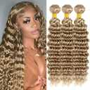 Ash Blonde 22# Body Wave Human Hair Bundles 18 20 22 Inch Brazilian Hair 3 Bundles Virgin Unprocessed Soft Hair Nature Hair For Black Women Fashion Girls