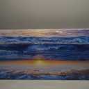 Lapremoly Canvas Wall Art - Large Blue Ocean Beach Wall Painting for Living Room, Bedroom & Office - 20" X 40"