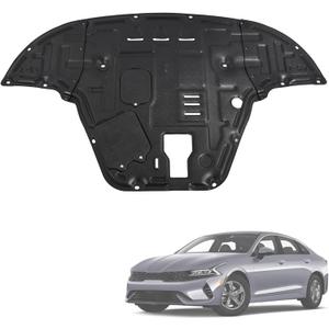 Engine Splash Shield Guard for KIA K5 2021-2025 2026 - Heavy-Duty PVC Skid Plate for Radiator, Engine & Transmission - Easy Installation, Extended Coverage, Maintenance Holes & Vent Design