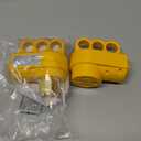 Kohree 50 Amp RV Plug Male and Female RV Replacement Plug Set 14-50P 14-50R 125V/250V with Ergonomic Grip Handle Yellow