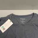 Netdraw Women's Lightweight Bamboo Viscose T-Shirt Buttery Soft Curved Hem Long Sleeve Sleep Lounge Pajama Tops (Large)