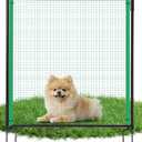 4'x82' Temporary Fence with Posts, Dog Fence Outdoor for Yard, Black