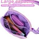 Initial Letter Patch Belt Bag Fanny Pack Crossbody Bag for Girls, Birthday Gifts for 4 5 6 7 8 9 10 11 12 13 Year Old Girls,Easter Purse Gifts for Teens Kids (Purple-M)