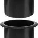 Angoily Sofa Cup Holder Insert for Recliner Chairs Spill-Resistant Plastic Replacement Cup Holder for Business Car Rv Truck and Home Use Easy Installation Black