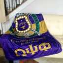 Omega Psi Phi Throw Blanket for Everyday Relaxation, Smooth and Gentle Fabric Designed for Comfortable Home Use 60 * 50IN