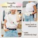 2 x MAXTOP Large Crossbody Fanny Pack with 4-Zipper Pockets,Gifts for Enjoy Sports Festival Workout Traveling Running Casual Hands-Free Wallets Waist Pack Phone Bag Carrying All Phones