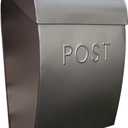 NACH Large Wall Mount Mailbox, 15.07 x 12.44 x 5.39 inches, Black Mailboxes for Outside Wall Mount, Waterproof - The Sylvia Mailbox