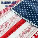 4th of July Decorations - Memorial Day Decor - 4 x 2.3 Ft Rag American Flag Banner for Home Party Supplies - Fourth of July Independence Day Accessories for 250th Anniversary Celebration Indoor Outdoor Decoration