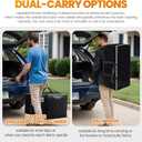 StoreHappily Heavy-Duty & Extra Capacity Moving Bags with Backpack Straps, Storage Totes with Double Zipper & Strong Handles, Packing Bags Alternative to Moving Boxes, Moving Supplies (10 Pack, Black)