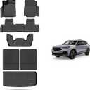 KELCSEECS Floor Mats & Cargo Liner with Seatback Mats Custom for 2025 2024 2023 2022 Acura MDX All Weather Protection Waterproof TPE Floor Liners Full Set Acura MDX Accessories Black