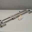 Double Curtain Rods, Brushed Nickel, 48 Inch, Wrap Around Room Darkening, Heavy Duty, Adjustable, Blackout Curtain Rod