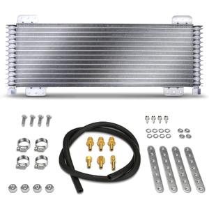 A-Premium LPD47391 40k Low Pressure Drop Transmission Oil Cooler Kit Compatible with Heavy Duty 40,000 GVW Max Low Pressure Drop Trans Cooler with Mounting Hardware and Advanced Cooling Protection