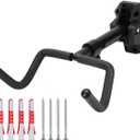 MaxxHaul 51184 Bike Wall Mount Rack 66 lb Capacity Adjustable 14.5 to 18.7 Length Steel & Nylon Indoor Horizontal Bicycle Storage Hanger with Installation Kit