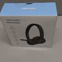 TECKNET Wireless Headset, Bluetooth Headset with Noise Cancelling Microphone - Rechargeable Bluetooth V5.2 Headphones, 50H Playtime & Mic Mute, On Ear Headphones for Trucker/Remote Work/Call Center (Deep Black)