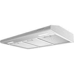 Under Cabinet Range Hood 30 inch Vent Hood for Kitchen with 3 Speed Exhaust Fan, Ducted and Ductless Convertible, Stainless Steel