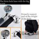 2 x 12 Inch Grab Bar 2 Pack Safety Bath Bar for Bathtubs and Showers Seniors Anti Slip Safety Grab Bar Handicap Grab Rails Stainless Steel Bathroom Toilets Grab Bars for Elderly, Pregnant (Wall Mounted)