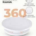 Kootek Cake Stand, 11 Inch Rotating Cake Turntable for Decorating, Display & Baking, Smooth Revolving Spinner Stand (White)