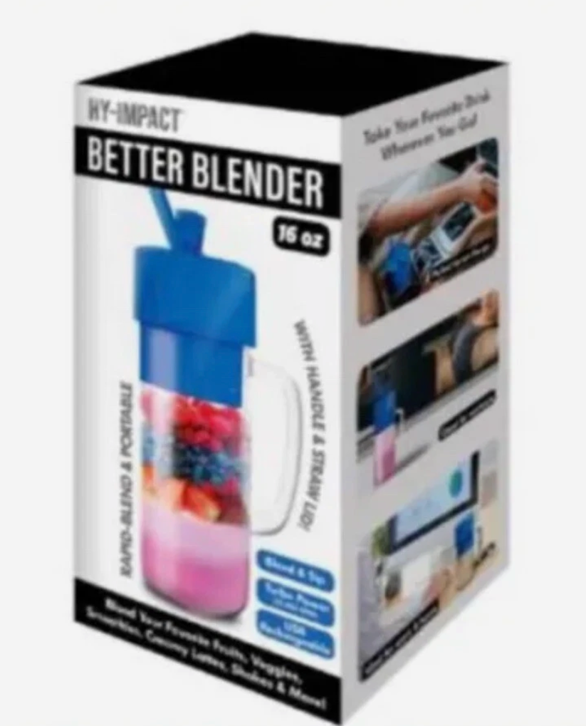 Better Blender Turbo Power USB Rechargeable 16 Oz