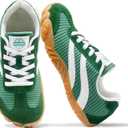 Barefoot Shoes Women Casual Sneakers,Wide Toe Box Shoes Women Zero Drop Barefoot Shoe Men,Minimalist Trail Running Shoe,Non-Slip Lightweight Breathable Comfortable Fashion Walking Hiking Shoes Unisex (9.5-10 Women/8-8.5 Men, Green)