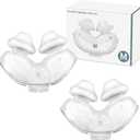2 Pack Replacement Nasal Pillow Cushion for ResMed Airfit P10, Medium, Compatiable with Orignal Airfit P10 Frame, Replacement Nasal Pillow CPAP Mask Cushion, Soft & Durable
