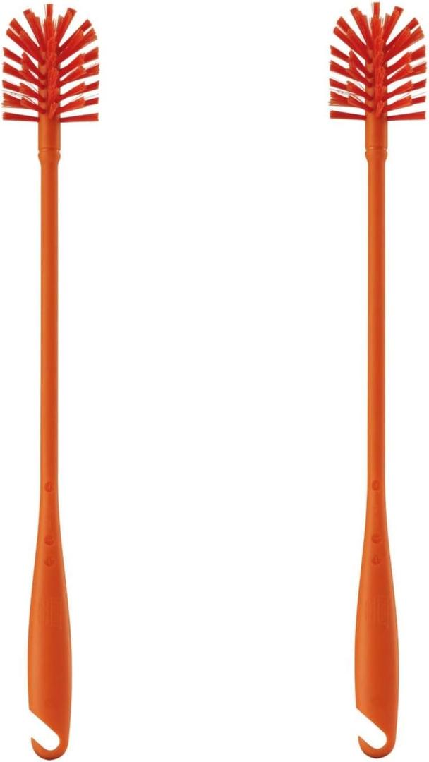 Ikea Soft Bristles Bottle Brush (Red, 43 cm, 17 Inches) - Pack of 2