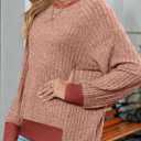 5 x SHEWIN Women Fall Sweatshirt Lightweight Long Sleeve Pullover Tops Casual Oversized Shirts Color Black Patchwork Shirts Size M Red