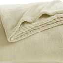 KMUSET Super Soft Throw Blanket Premium Silky Flannel Fleece Throw Size Beige Microfiber Lightweight Blanket All Season Use (Throw(50"x60"))