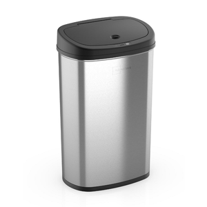 Mainstays 13.2 gal /50 L Motion Sensor Kitchen Garbage Can, Stainless Steel