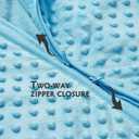 DaysU Baby Sleep Sack with Plush Dots 18-24 Months, 2.5 TOG Sleeveless Baby Wearable Blanket with 2-Way Zipper, Sleeping Bag for Toddler, Light Green (X-Large)