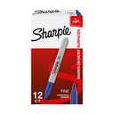 Sharpie Permanent Markers, Fine Point, Blue, 10 Count
