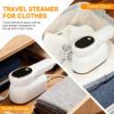 Smart Travel Steamer for Clothes, 1200W Handheld mini travel Steam All-in-One Portable Steamer Iron with LCD Display, 3 Steam Modes & 5s Fast Heat-up, Garment Steamer for Travel, Home, and Office