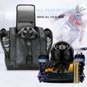 King'sGuard Ski Boot Bag  Durable Snowboard and Ski Bag for Easy Transportation of Skiing Essentials Multi-Functional Ski Bag (Grey)