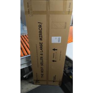NeuType Full Length Mirror Floor Mirror with Standing Holder Bedroom/Locker Room Standing/Hanging Mirror Dressing Mirror (Silver), 65"x22"
