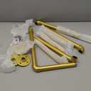 Wall Mounted Clothes Rack 2 Pack, Industrial Pipe Clothing Rack 28 Inch Gold, Wall Clothes Hanger for Bedroom, Cloakroom, Closet, Hallway, Boutique Display, Drying Racks Wall-Mount for Laundry