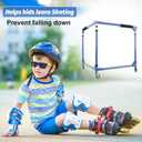 GanFindX Folding Skater Aid for Kids Roller Skating, Roller Skate Trainer for Kids Toddler Adjustable Height Training Walker