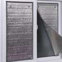 Zilver Reflecterende Zonwerende Folie,Venster Privacy Film Totale Verduisterende Raamfolie,Aluminium Isolatiefolie voor Slaapkamer,Badkamer,Aluminium Zelfklevende Folie (16"x24")