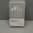 KINGSTONE 60 Piece Hammered Silverware Set, 18/10 Stainless Steel Flatware Set for 12, Cutlery Set for Home, Party, Wedding, Mirror Polished Dishwasher Safe